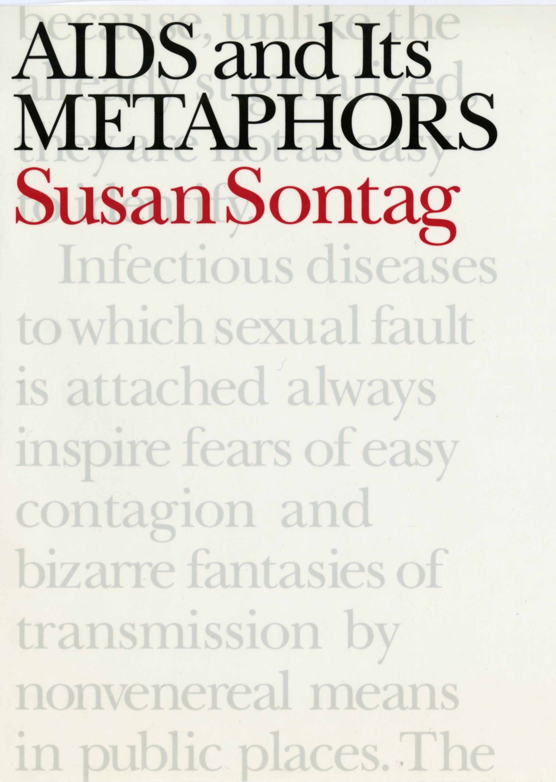 susan sontag essay aids and its metaphors Find product information, ratings and reviews for susan sontag : later essays: under the sign of saturn, aids and its metaphors, where the stress falls, online on. susan sontag essay aids and its metaphors Find product information, ratings and reviews for susan sontag : later essays: under the sign of saturn, aids and its metaphors, where the stress falls, online on.