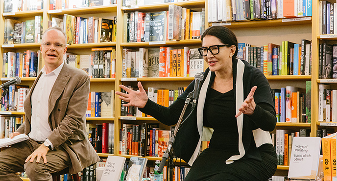 Hans Ulrich Obrist and Marina Abramovic